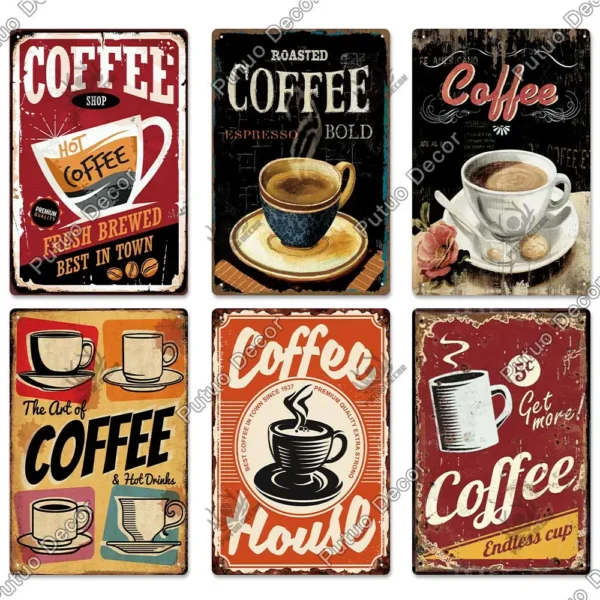 Nostalgic-Art Retro Metalen Bord – Have A Coffee 50's – Vintage Tin Sign Cadeau Voor Nostalgie Fans, 15 X 20 Cm